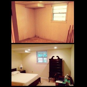 Basement before after-Basement, Kitchen, Bathroom, Home Remodeling Frederick, Rockville, Germantown MD, Leesburg VA
